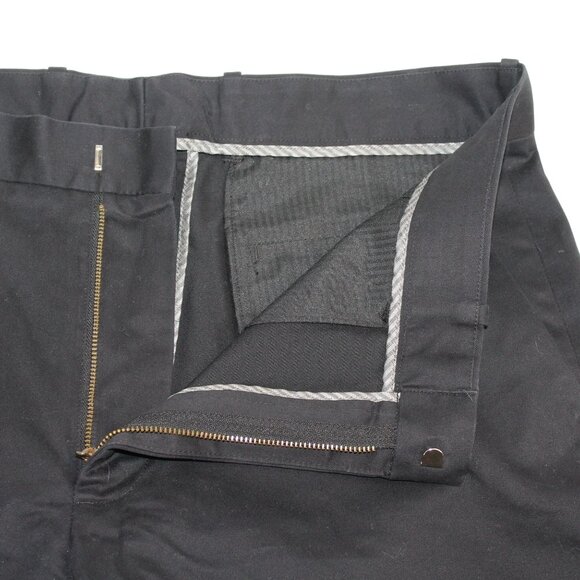 Axist Tech Slim Fit Chino Dress Pants Men's Size 36x29 Black Dry Fit Flat Front - Picture 6 of 14